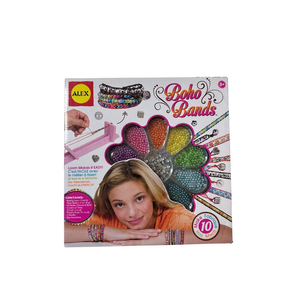 Bracelet Making Kit Boho Bands Craft Do it Yourself Kit for Kids - Alex Toys New